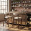 Vannie Upholstered Counter Stool with Solid Wood Frame-1676850960