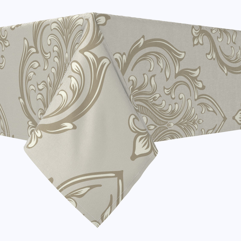Rectangular Tablecloth, 100% Cotton, Floral 150, 120" x 52"