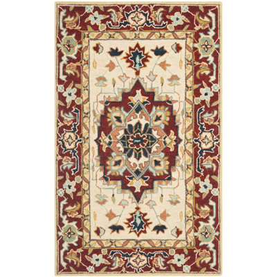 Hollander Oriental Hand-Hooked Wool Area Rug