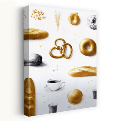 Art mural contemporain Golden Bakery and Coffee