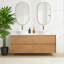 Ensemble de meuble-lavabo double 60 po avec comptoir en quartz blanc 60 po-1070270120
