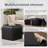 Faux Leather Storage Ottoman set-1261808472
