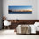 San Francisco Bay, crépuscule, abstrait, architecture contemporaine, art mural