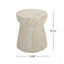 Outdoor Travertine Concrete Side Table-153332125