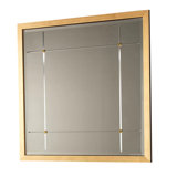 Beaumont Square Mirror-Gold Leaf