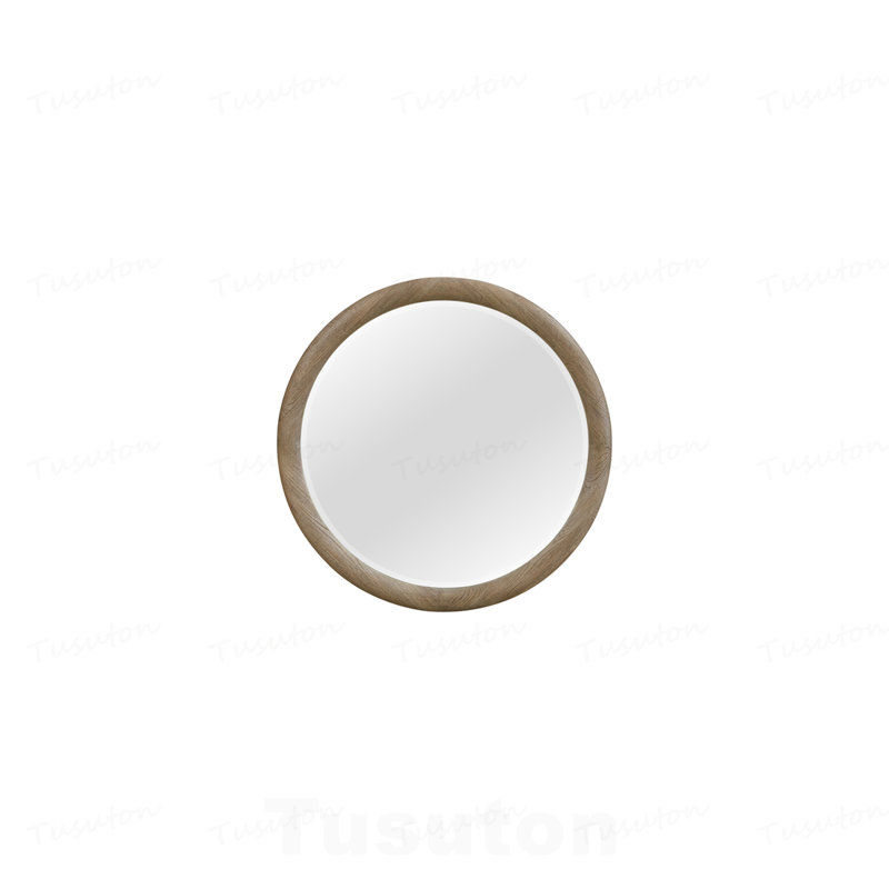 Miroir rond English Oak