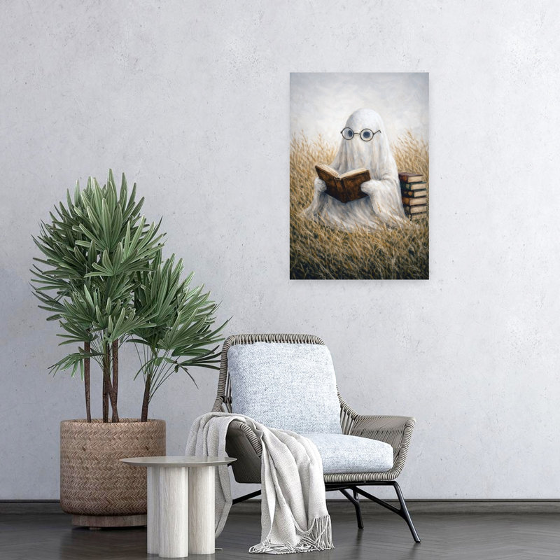 Art mural contemporain fantaisiste et fantaisiste, H 24 po x l 16 po