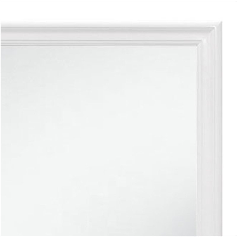 Miroir Charlston, Blanc