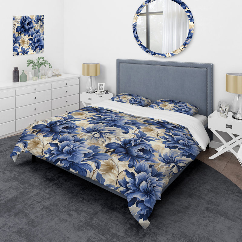 Ensemble de housse de couette Aryka, Housse de couette simple + 1 taie décorative stan
