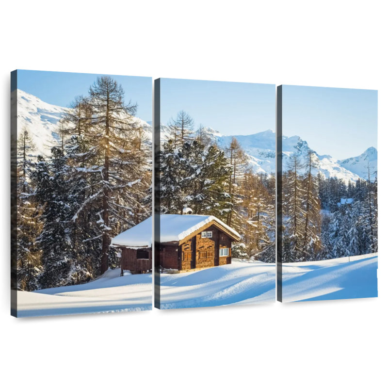 Lilie Winter Cabin Retreat, H 42 po x l 65 po