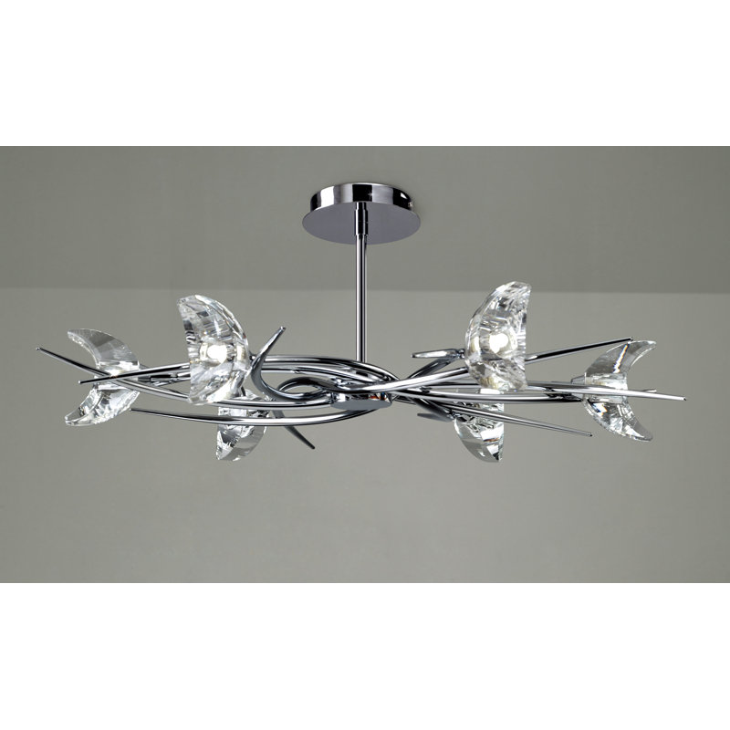 Plafonnier semi-encastré 6 lumières Mastin