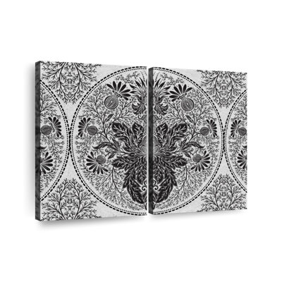 «Black Damask», reproduction sur toile
