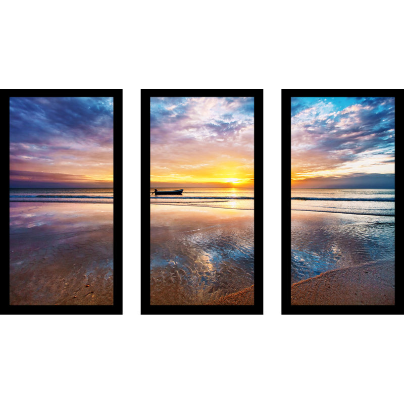 « crystal eaux », ensemble de 3 reproductions de photos encadrées, H 33,5 po x l 52,5 po x P 1 po