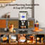 Machine à espresso compacte semi-automatique avec 20 bar et mousse de lait, réservoir amovible de 1,2 l et contrôle de la température du circuit imprimé