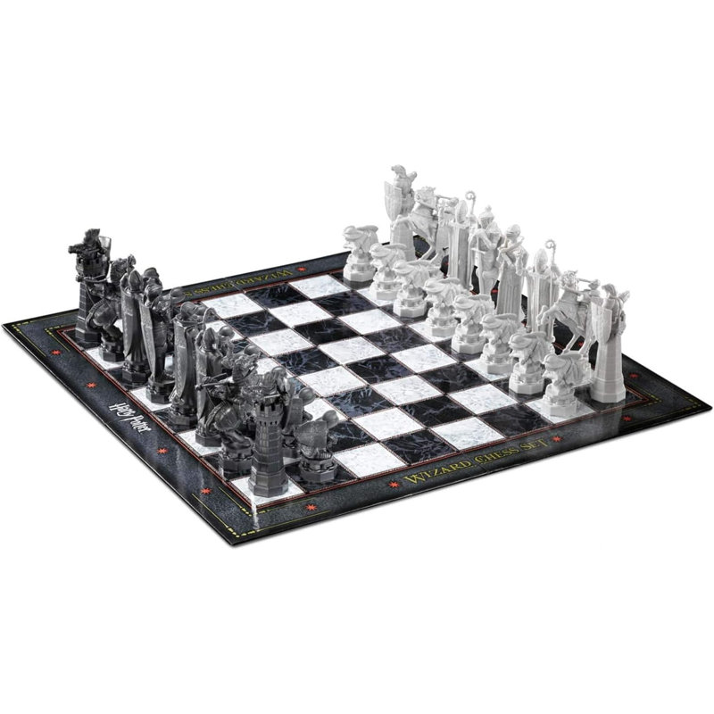 Harry Potter Wizard Chess Set with Black and White Square Board
