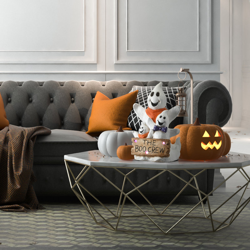 The Holiday Aisle® - Ensemble de trois fantômes d'Halloween avec lumière DEL