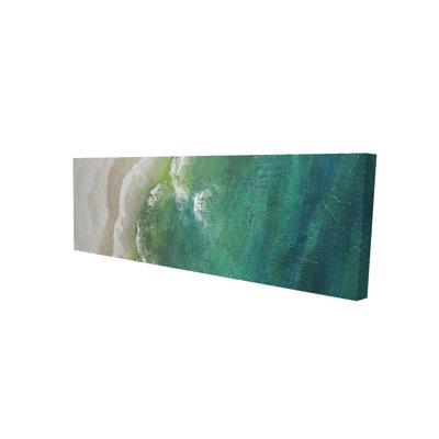 Turquoise Sea - Waves Turquoise Canvas for Home Decor