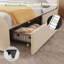 Upholstered Platform Bed With Adjustable Headboard And 4 Storage Drawers-1368083646-1368083640