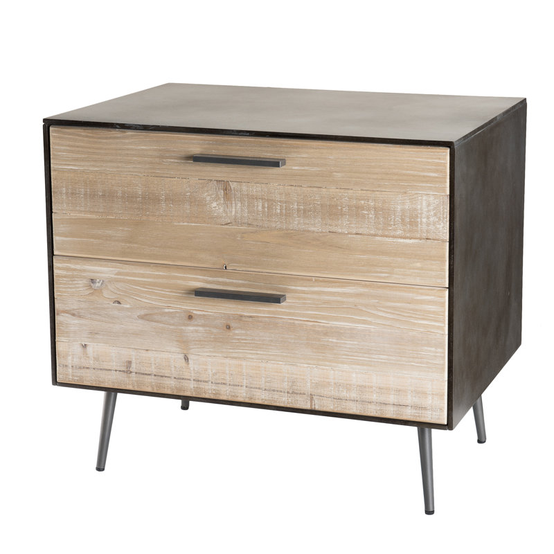 Bo Solid Wood 56cm W 2 - Drawer Chest of Drawers