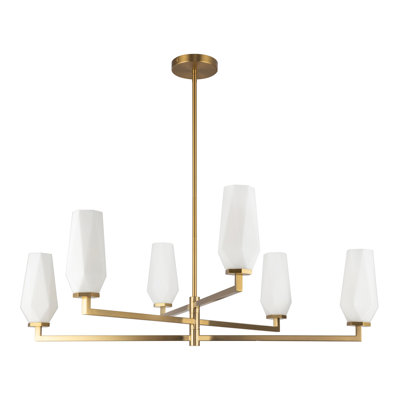 Lustre à niveaux 6 lumières Krysta