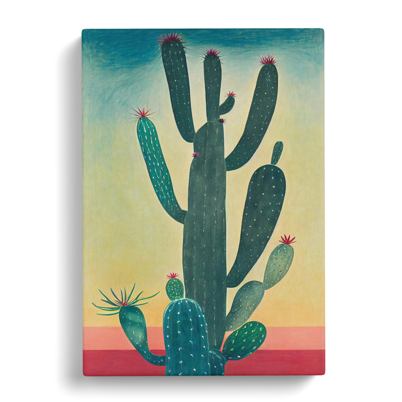 Cactus Cacti View - Wrapped Canvas, 50cm H x 35cm W x 3cm D