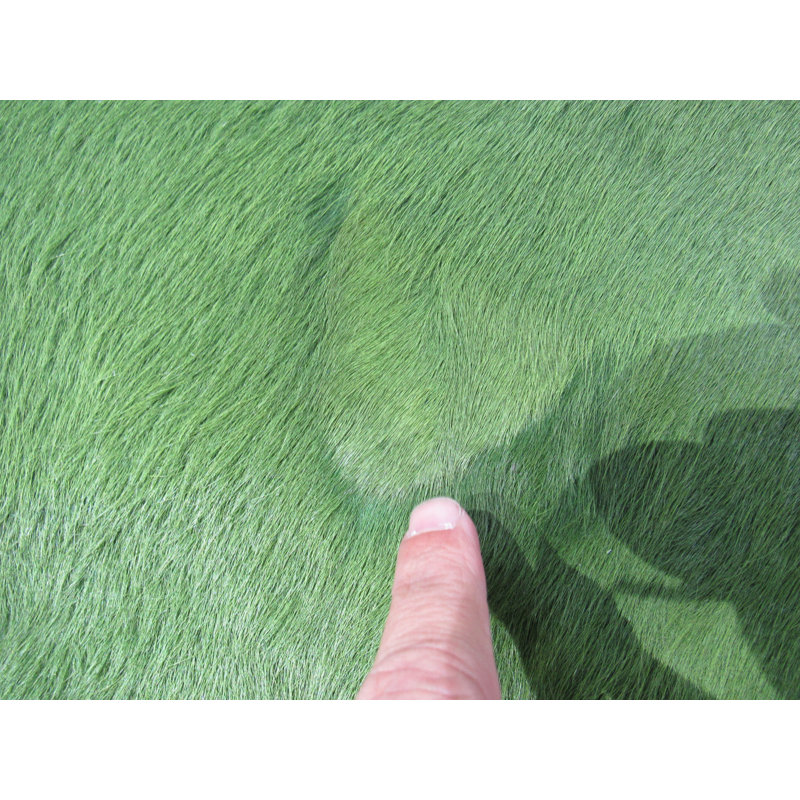 Dyed Green Real Cowhide Rug
