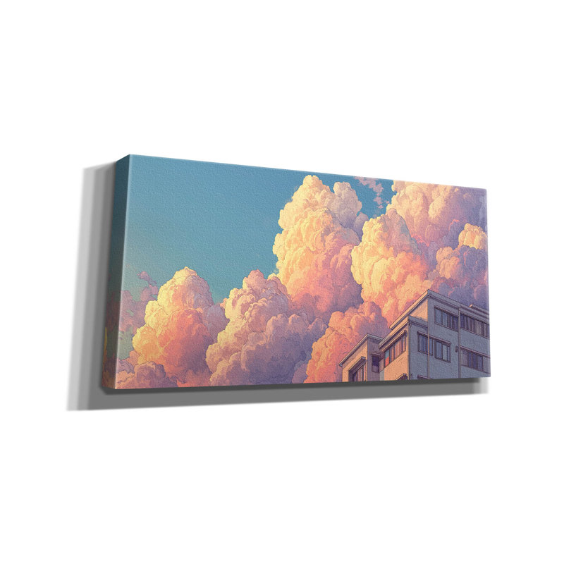  «Cloud Street» par Ann Klee, art mural sur toile, 40 po x 20 po, H 20 po x l 40 po