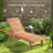 Outsunny Outdoor Chaise Lounge Pool Chair, Built-In Table, Reclining Backrest For Sun Tanning/Sunbathing, Rolling Wheels, Red Wood Look