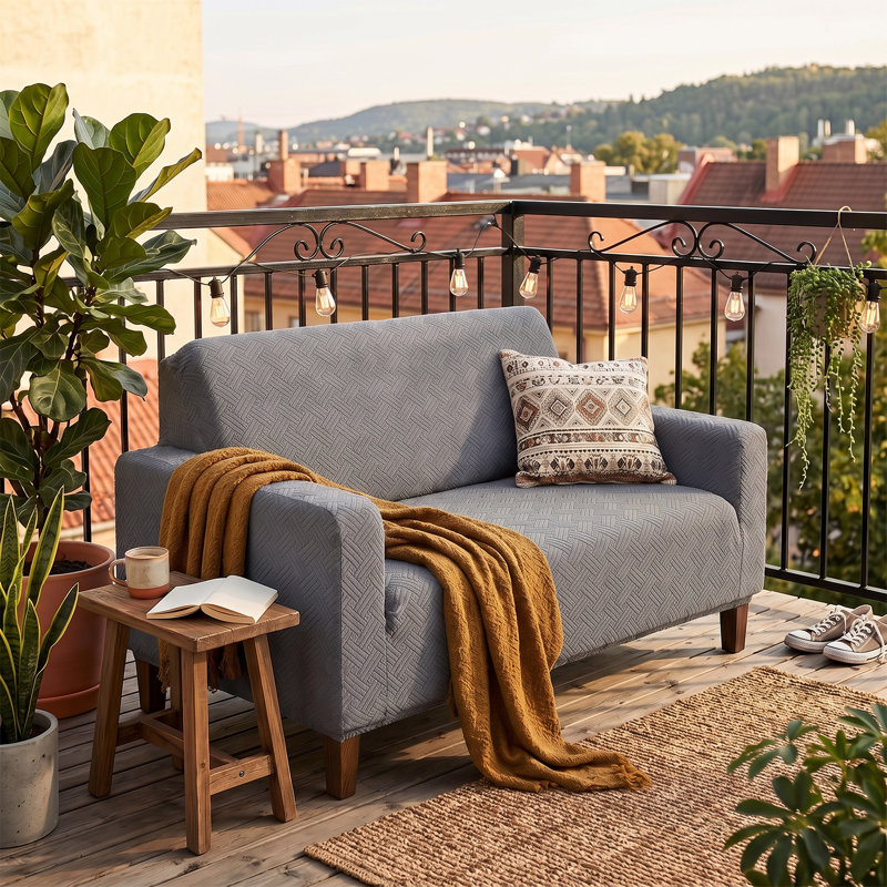 Sofa Slipcover, Grey