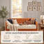 Lit de jour capitonné en velours avec rangement relevable, sans sommier, orange-1330316038