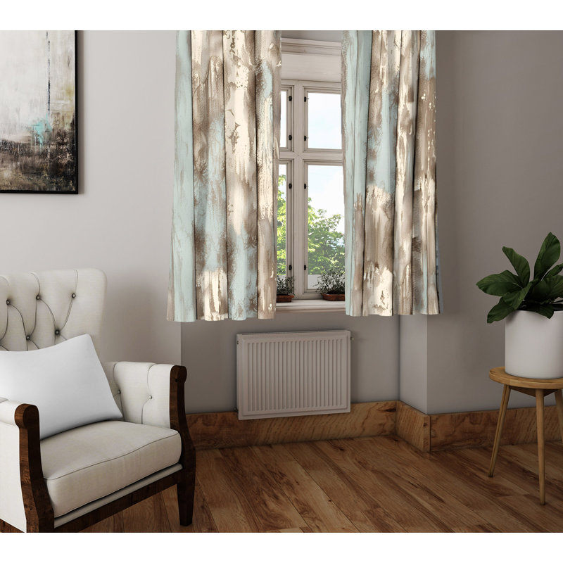 Paire de rideaux semi-transparents Aidean, L 40 po x L 52 po