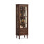 Vitrines en bois massif noisette + verre