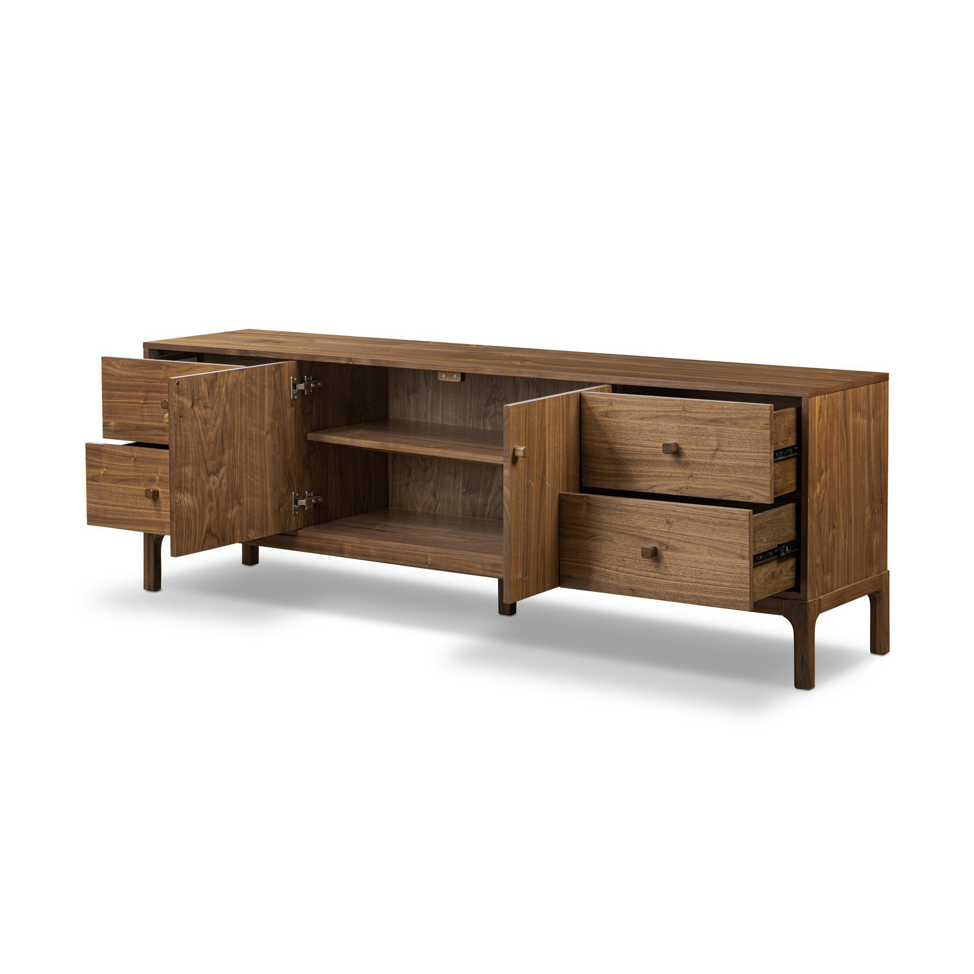 Jacobsen Media Console-Natural Walnut