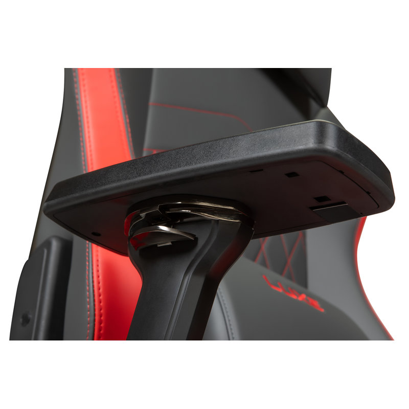 Ultra Max Office, Desk, Ergonomic and Gaming Chair, Gray/Red