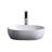 Modern Vitreous China Oval Vessel Bathroom Sink