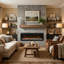 Linear Recessed-In Electric Fireplace With Remote Control, Adjustable Heat & Timer-1023105741