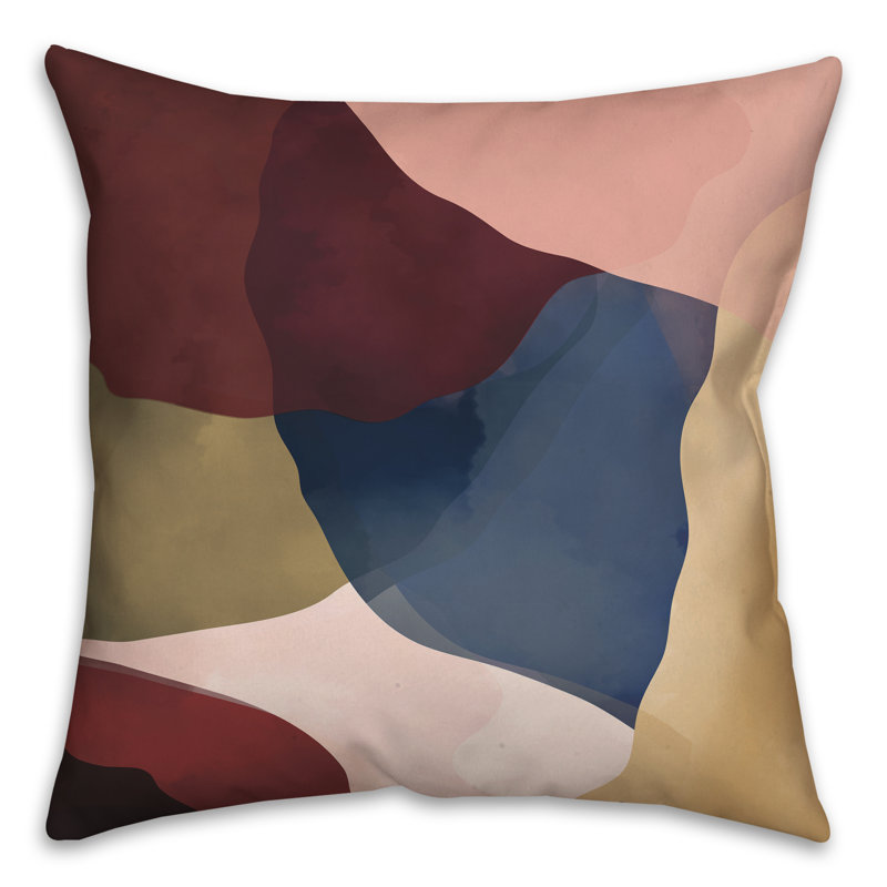 Abstract Outdoor Reversible Throw Pillow