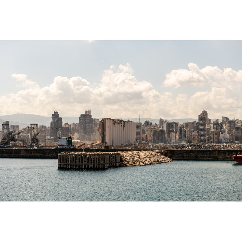 " View Of Beirut Port ", 8" H x 12" W  