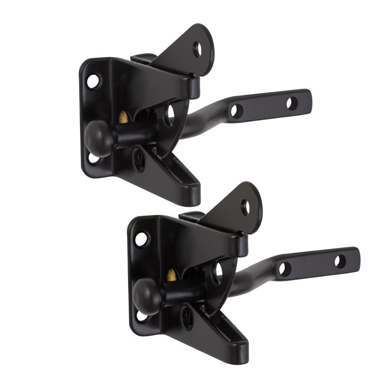 Serrure de porte autobloquante en métal, Noir mat