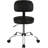 Multi-Functional Drawing Spa Bar Stools With Backrest Pads And Wheels, Black, 22.72 Inches Deep X 22.72 Inches Wide X 37.8 Inches High