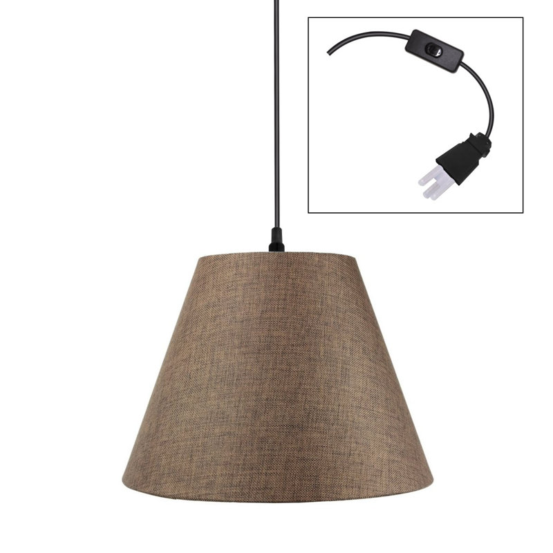 Boonville 1 - Light Single Pendant, 12" H x 16" W x 16" D, Chocolate