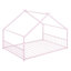 Lit double pleine grandeur en métal, rose-801898506