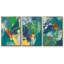 Impression tropicale encadrée sur toile 3 pièces-91886876-91886878