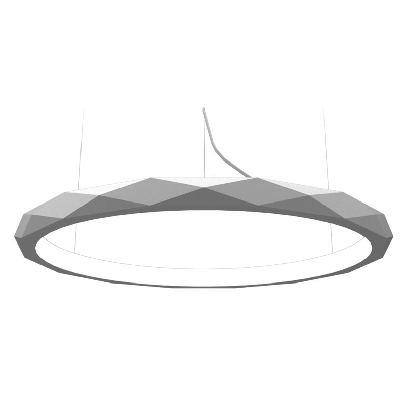 1 - Light LED Pendant, Imbuia, 2.34" H x 39" W x 39" D