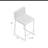 Elston Upholstered Counter Stool with Metal Frame-726716016
