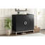 Bedroom Cabinet With Drawers - Black, Solid Wood Veneer, Adjustable Dining Room Sideboard Grain, Build