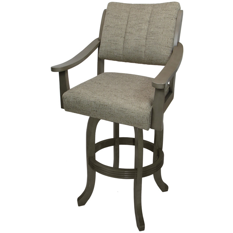 Hemsath Driftwood On Asian Grey, Gris, Bar Stool (30" Seat Height)