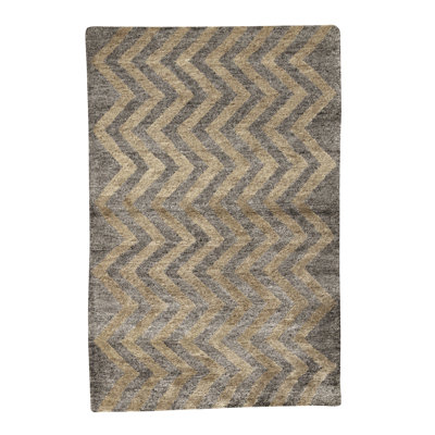 Gabbeh Hand-Knotted High-Quality Gray Area Rug
