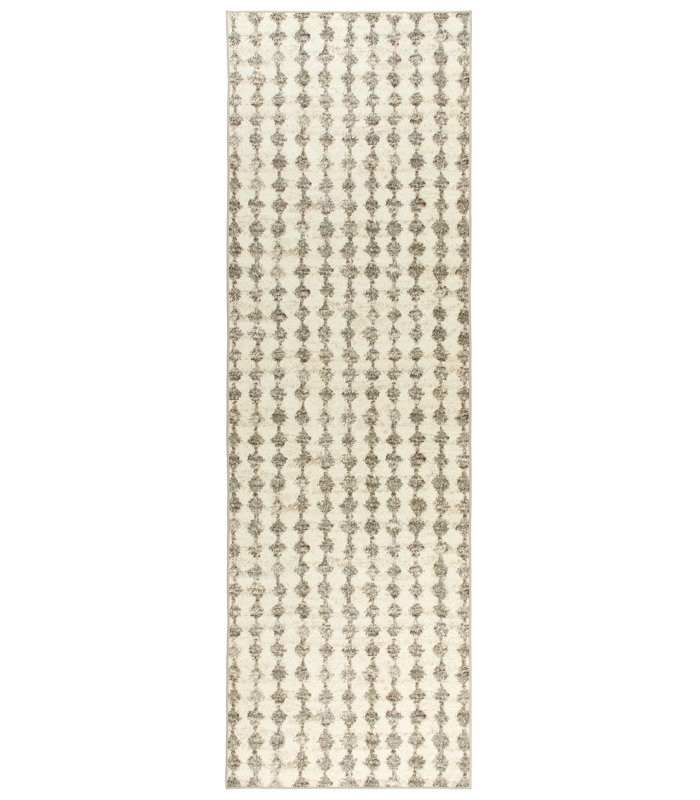 Izzy Grey Machine Washable Rug, Runner 2'6" x 8'