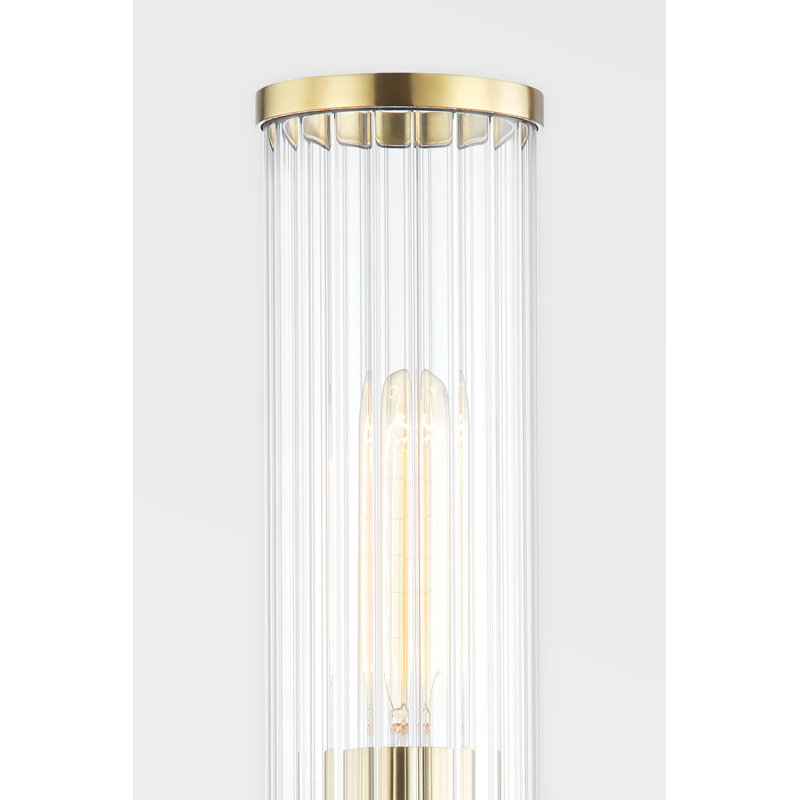 Malone 1 Light Wall Sconce, Aged Brass